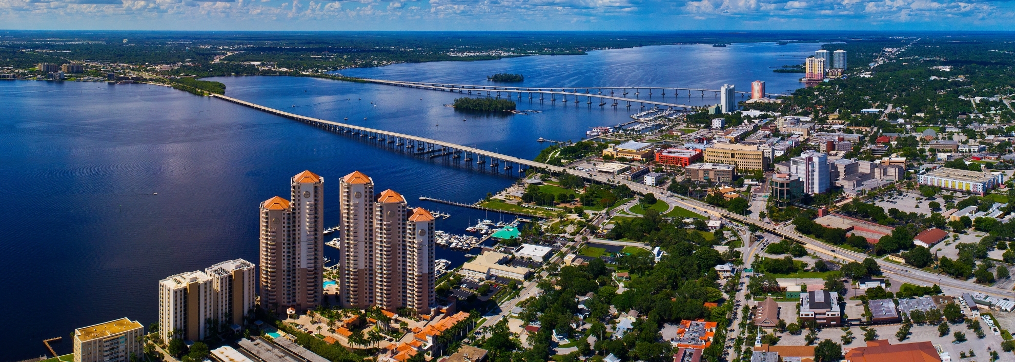 Fort Myers & Caloosahatchee River Aerial, Florida